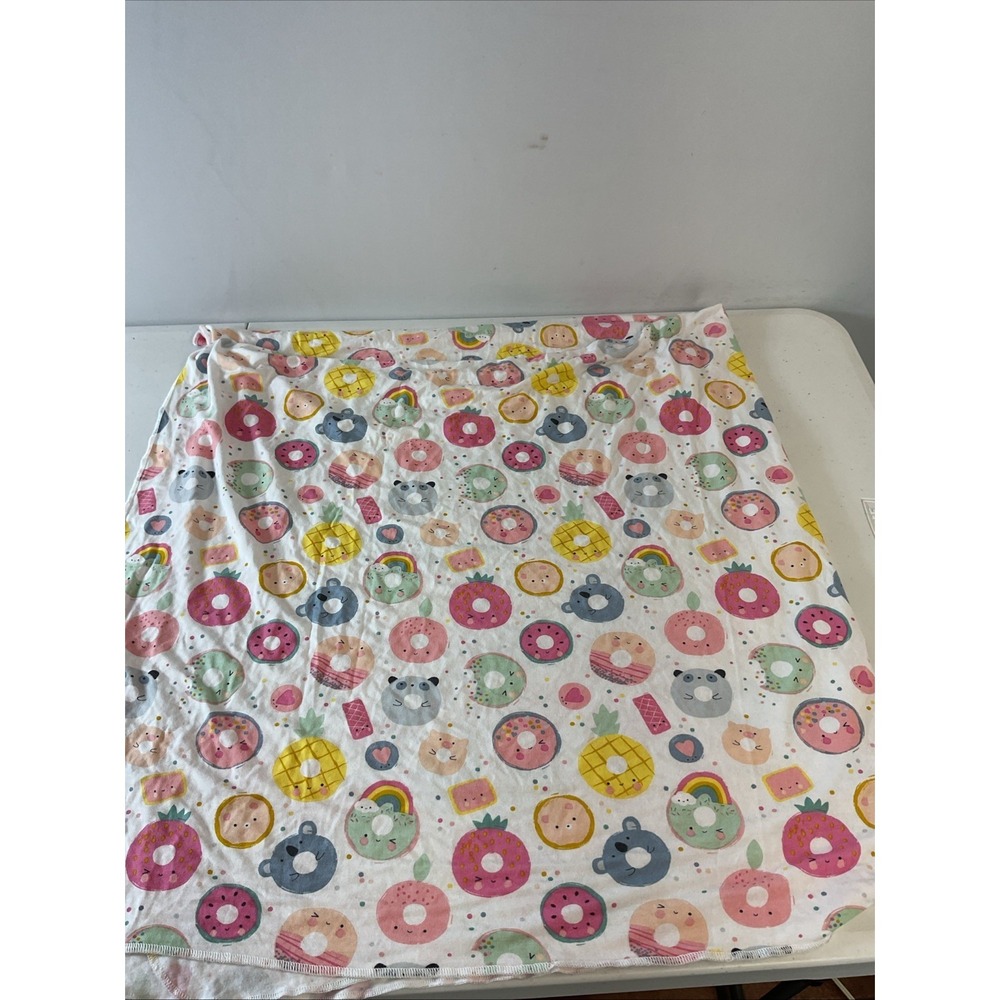 Angel Dear Bamboo Baby Swaddle Receiving Crib‎ Blanket Donuts Cute Yum 45"x45"